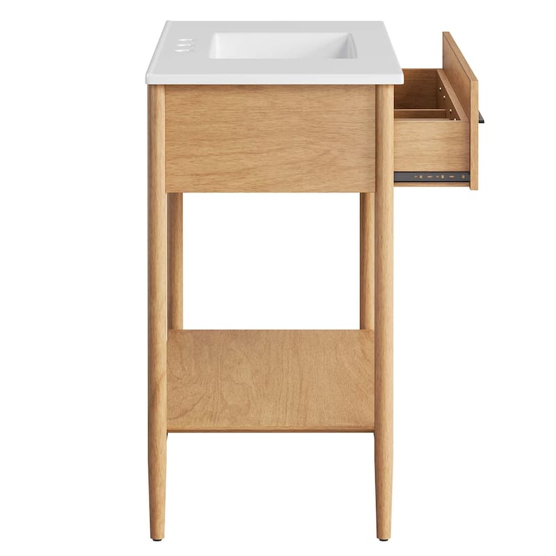 Zaire 18"/24"/30"/36"/48" Bathroom Vanity with White Sink Top