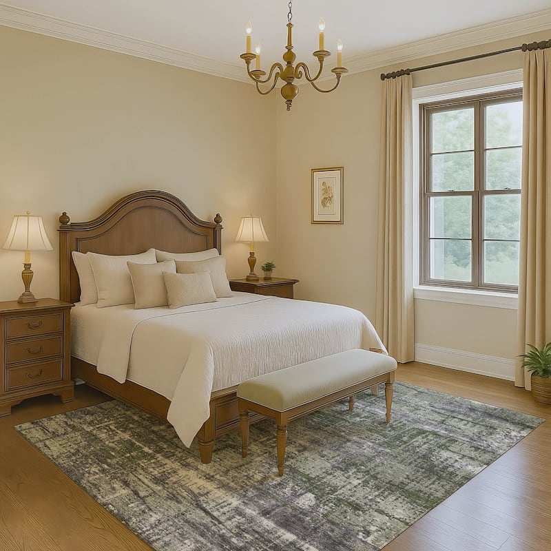 Premium Washable Super Soft Modern Hatch Mayfield Rug