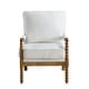preview thumbnail 7 of 20, Digg Transitional Beige Fabric Upholstered Accent Chair by Furniture of America