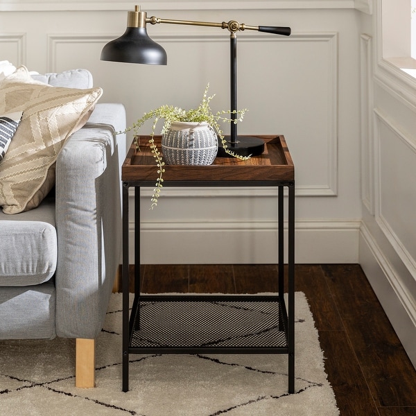 Carbon Loft Edelman Industrial Tray Top Side Table. Opens flyout.