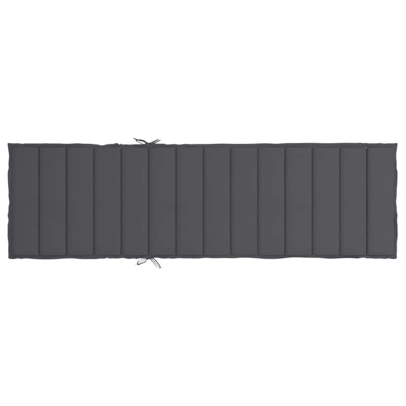 Outdoor Cushion for Chaise Lounger, 79 Inch Texture Gray Oxford Fabric