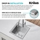 preview thumbnail 117 of 150, KRAUS Kore Workstation Drop-In Stainless Steel Kitchen Sink