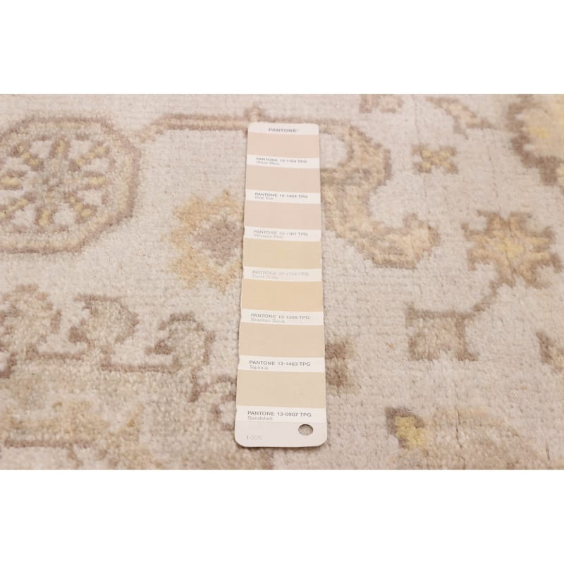 ECARPETGALLERY Hand-knotted Royal Oushak Light Grey Wool Rug - 3'10 x 5'9