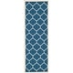 preview thumbnail 23 of 111, SAFAVIEH Courtyard Kathy Indoor/ Outdoor Waterproof Patio Backyard Rug 2'3" x 10' Runner - Navy/Beige