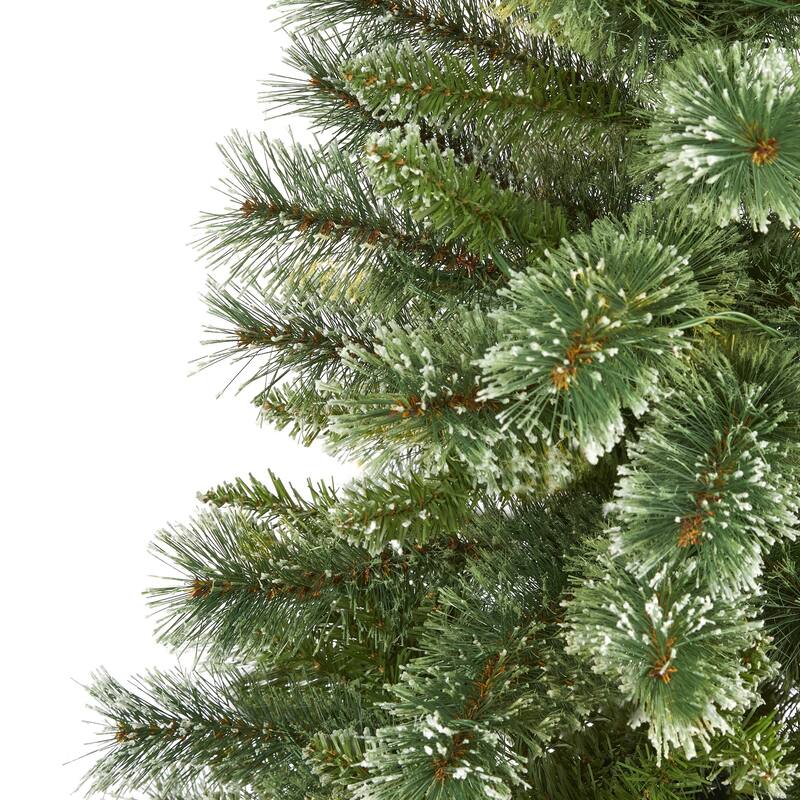 5' Slim Wisconsin Snow Tip Pine Artificial Christmas Tree, Unlit - 5 Foot