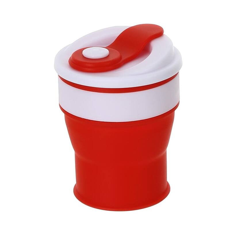 YBM Home Silicone Collapsible Travel Cup with Lid