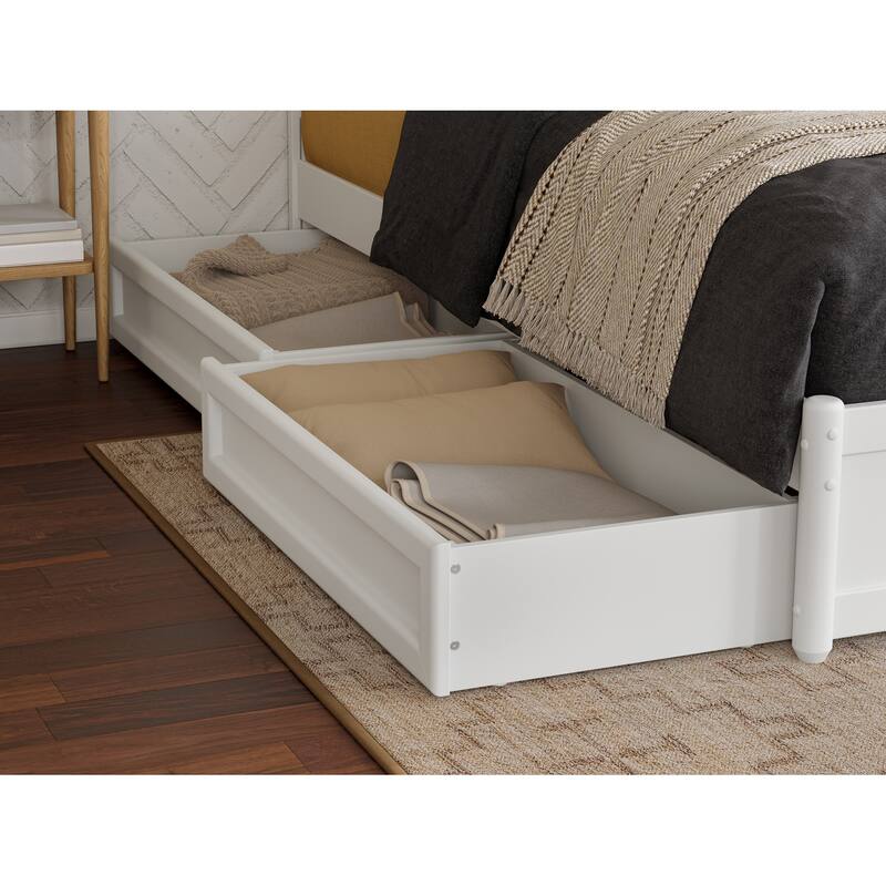 Felicity Platform Bed with Panel Footboard and Storage Drawers