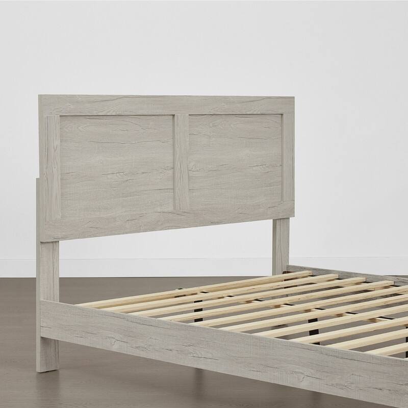 Spruce & Spring Scout 3-Piece Solid Wood Bed Set with Platform Bed Frame and 2 Nightstands