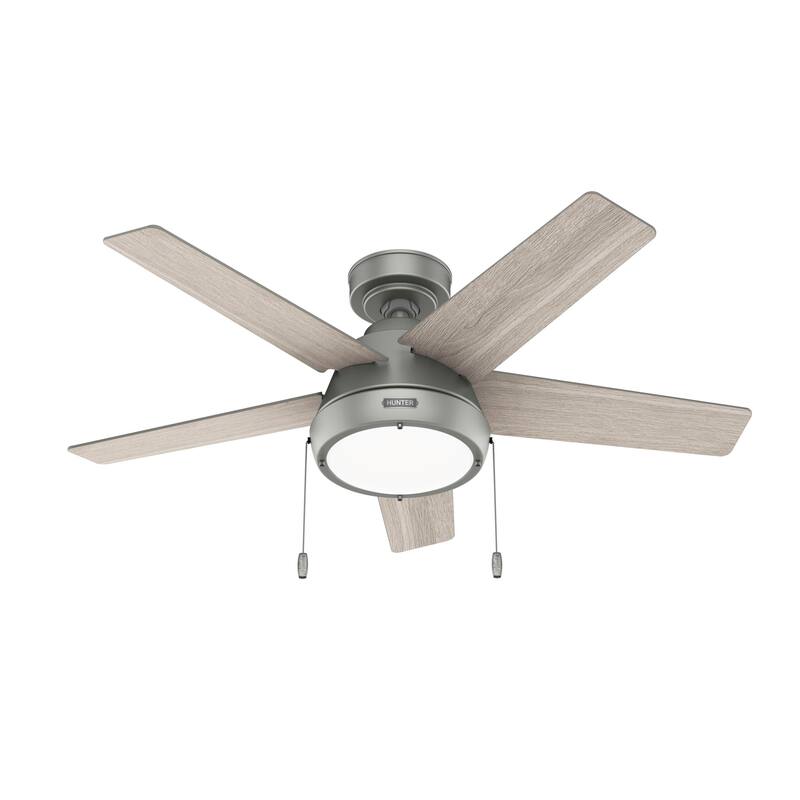Hunter 44" Burroughs Ceiling Fan with LED Light, Pull Chain
