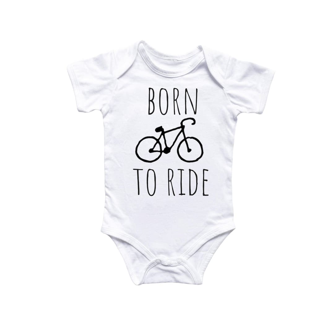 Cycling Bicycle - Baby Boy Girl Clothes Infant Bodysuit Funny Cute Newborn