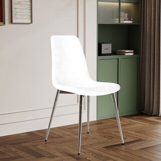 Modern Upholstered Dining Chairs Set of 4 with Metal Legs - Bed Bath ...