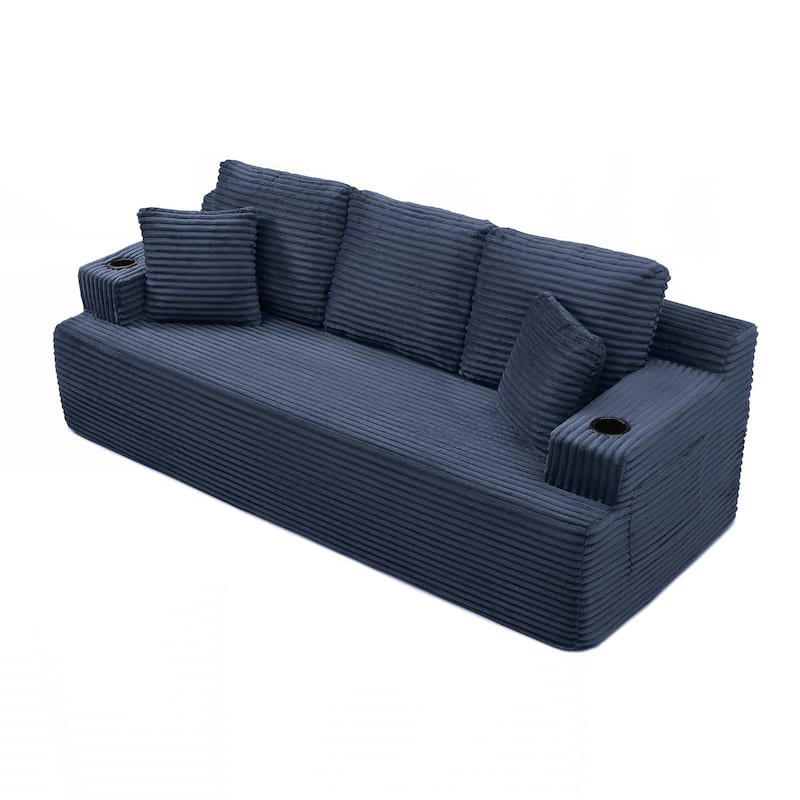 86.2''Boneless Sofa Couch with 2 Pillows Extra