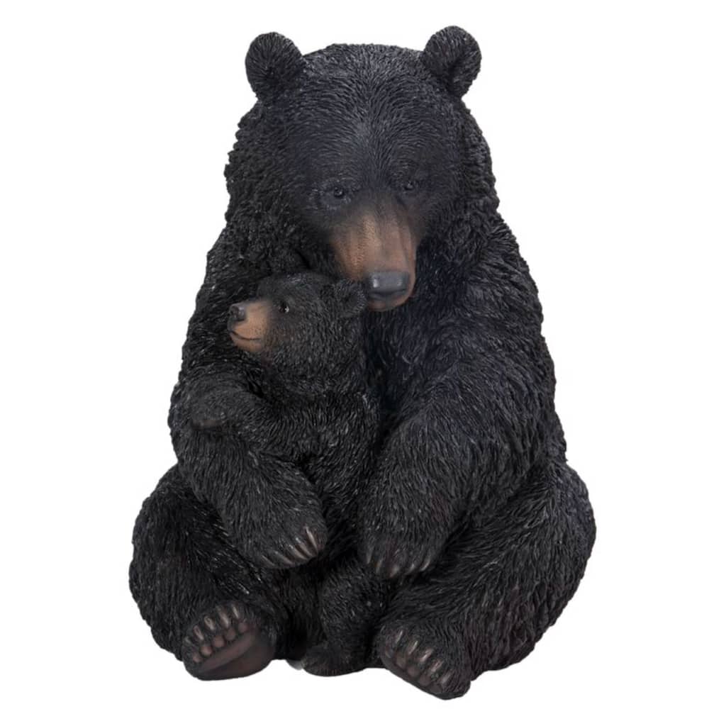 21.5" Bear Mother and Child Outdoor Garden Statue