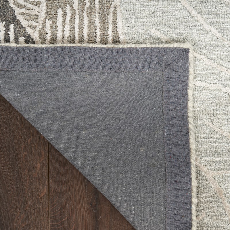 Nourison Avra Indoor only Floral Handmade Wool Area Rug