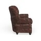preview thumbnail 7 of 12, Mofi Traditional Linen Fabric Tufted Armchair by Furniture of America