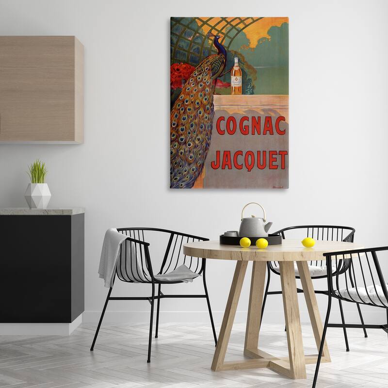 Stupell Vintage Cognac & Peacock Canvas Wall Art Design By Marcus Jules