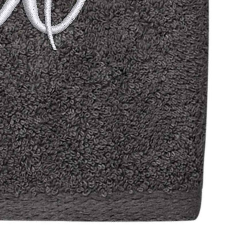 Avanti Linens Granite/Silver Script Monogram Hand Towel Letter X - Hand Towel