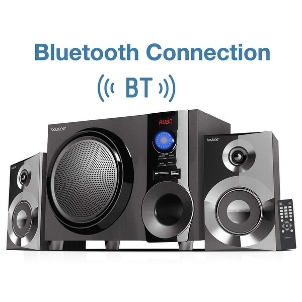 bluetooth stereo system with wireless speakers