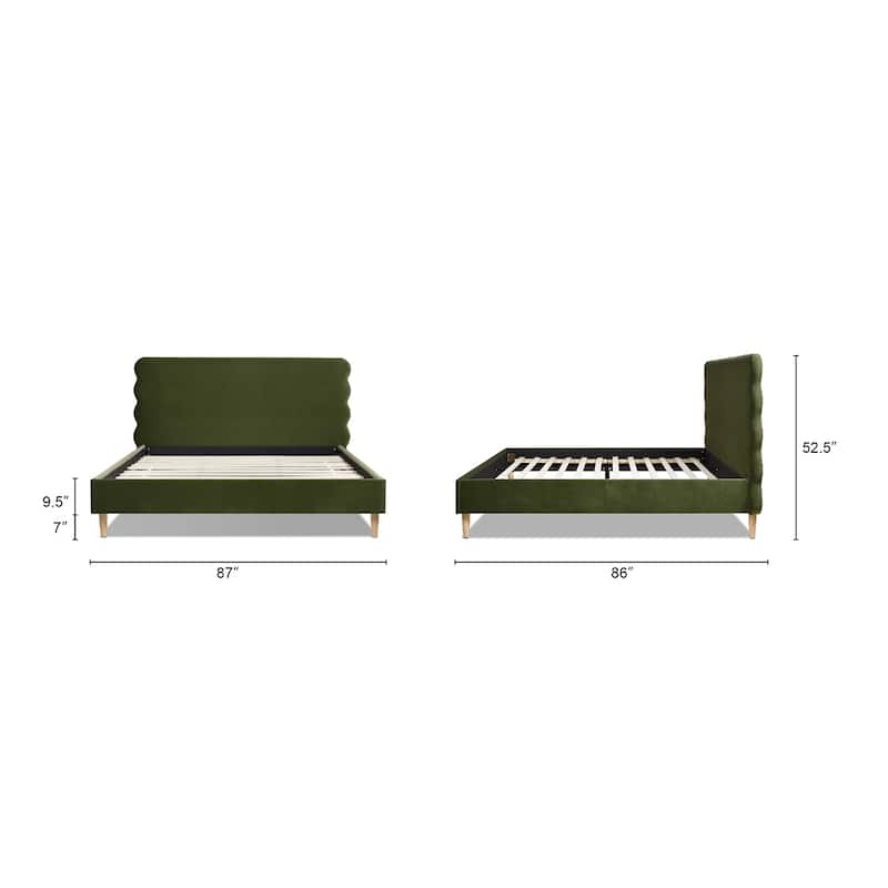 Jennifer Taylor Home Stockholm Scallop Platform Bed