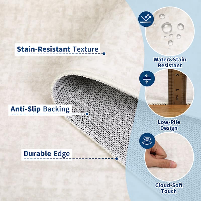 Garvee Modern Timeless Solid Area Rug