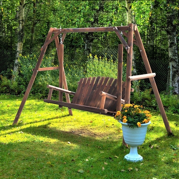 Stationary shop porch swing
