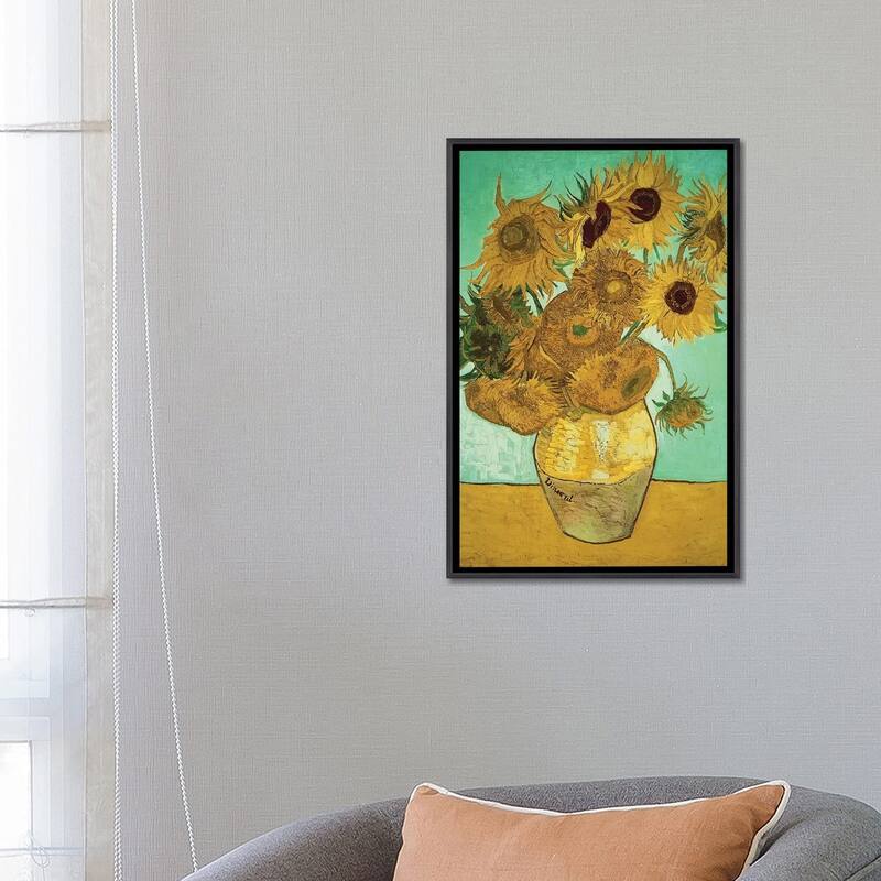 iCanvas "Sunflowers (Third Version), 1888" by Vincent van Gogh Framed