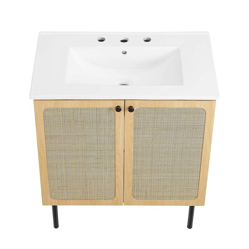 Chaucer 18"/24"/30"/36"/48"Single Basin/48" White Basin Bathroom Vanity