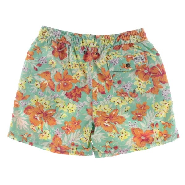 polo floral swim trunks