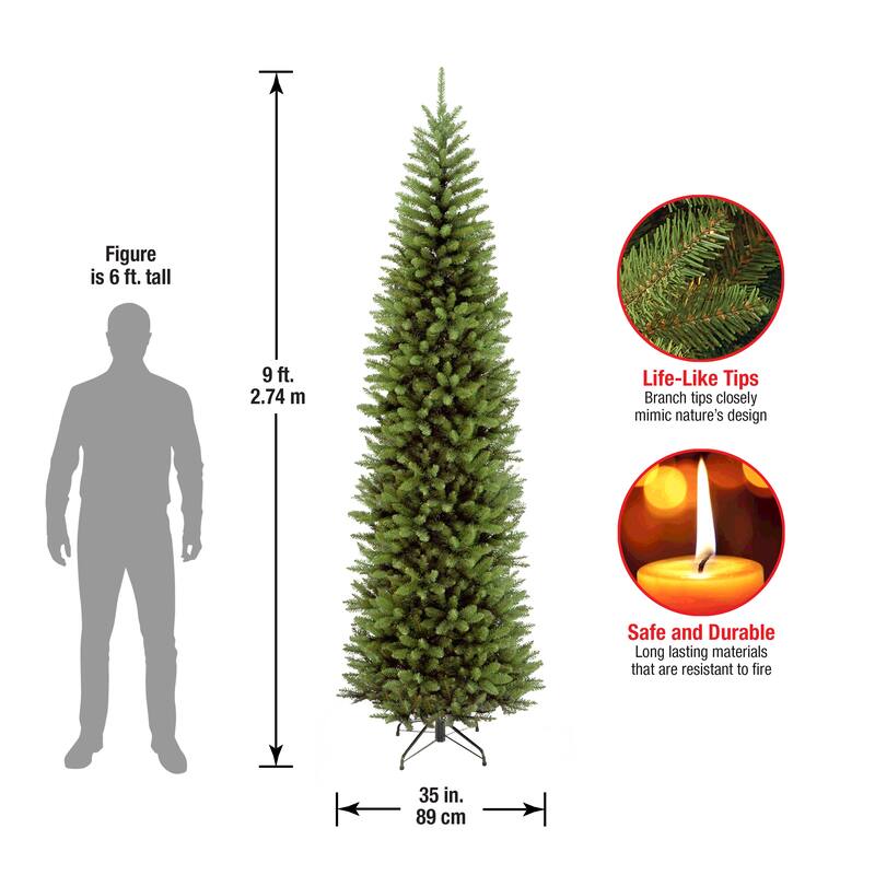 National Tree Company 9 ft. Kingswood Fir Pencil Tree - 9 Foot