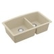 preview thumbnail 62 of 66, Karran Undermount Quartz 32 in. 60/40 Double Bowl Kitchen Sink Kit