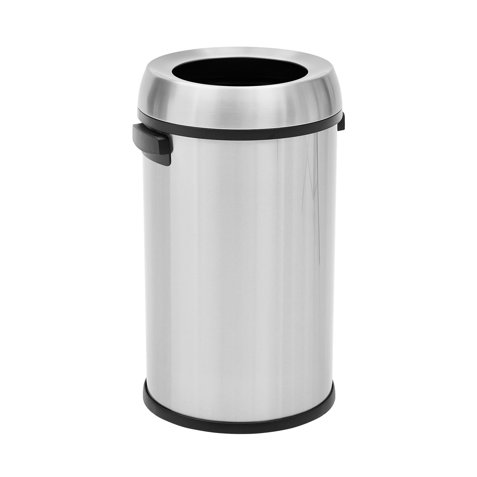 17 Gallon Stainless Steel Trash Can with Swing Lid - Fingerprint-Proof, Heavy-Duty Commercial Garbage Bin