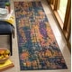preview thumbnail 7 of 27, SAFAVIEH Madison Rajshri Vintage Boho Oriental Rug 2'3" x 8' Runner - Blue/Orange - Runner