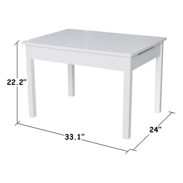 dimension image slide 1 of 2, Kids Lift Top Table and Chair Set