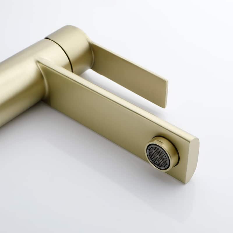 Single Handle Single Hole Bathroom Faucet - 6"12"