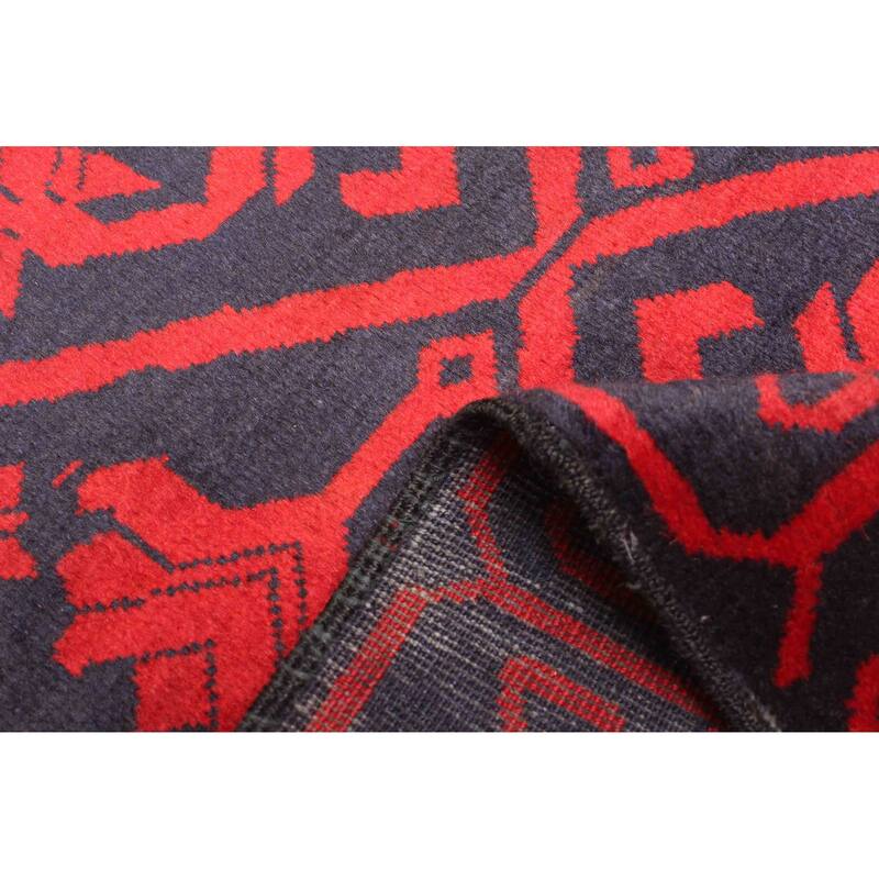 ECARPETGALLERY Hand-knotted Teimani Dark Navy Wool Rug - 2'8 x 4'6