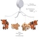 preview thumbnail 5 of 5, Bedtime Originals Animal Alphabet Bear/Fox Musical Baby Crib Mobile Soother Toy