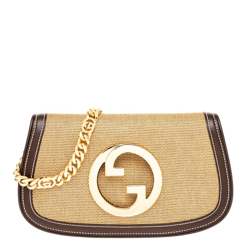 Gucci Blondie Shoulder Bag - Beige and Brown