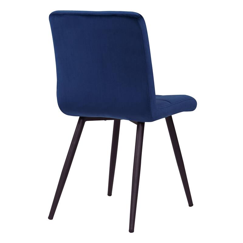 Modern 17” Wide Tufts Upholstered Dining Side Chairs with Metal Legs - 22.25L×18.71W×32.09H