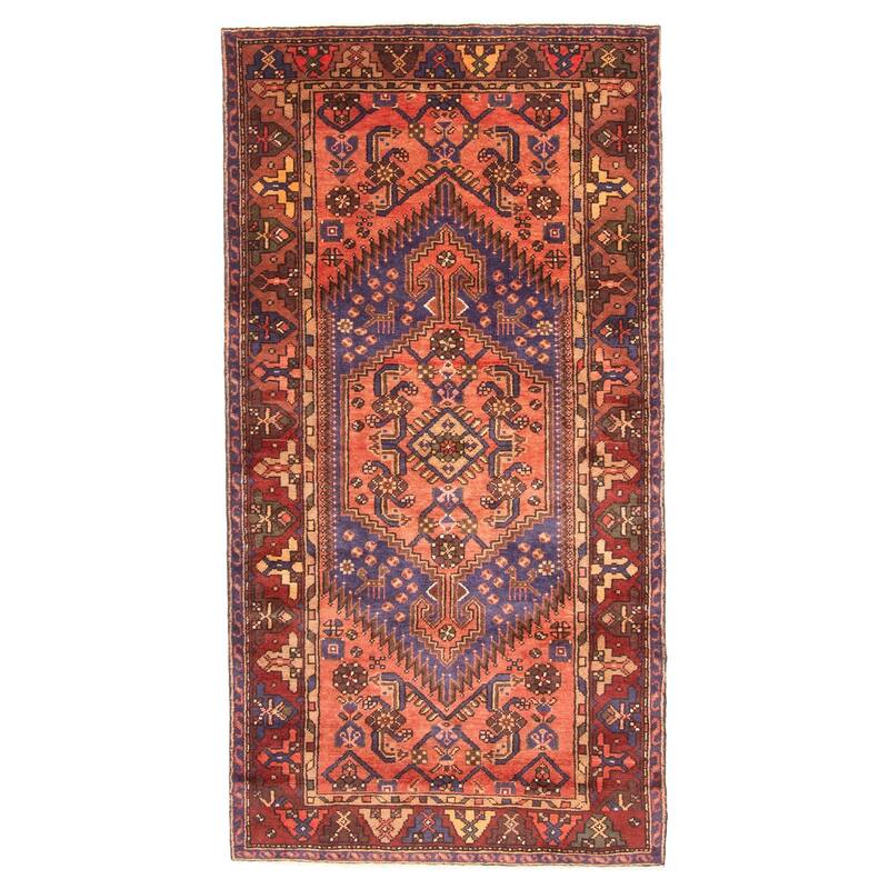 ECARPETGALLERY Hand-knotted Andelz Red Wool Rug - 3'7 x 7'1