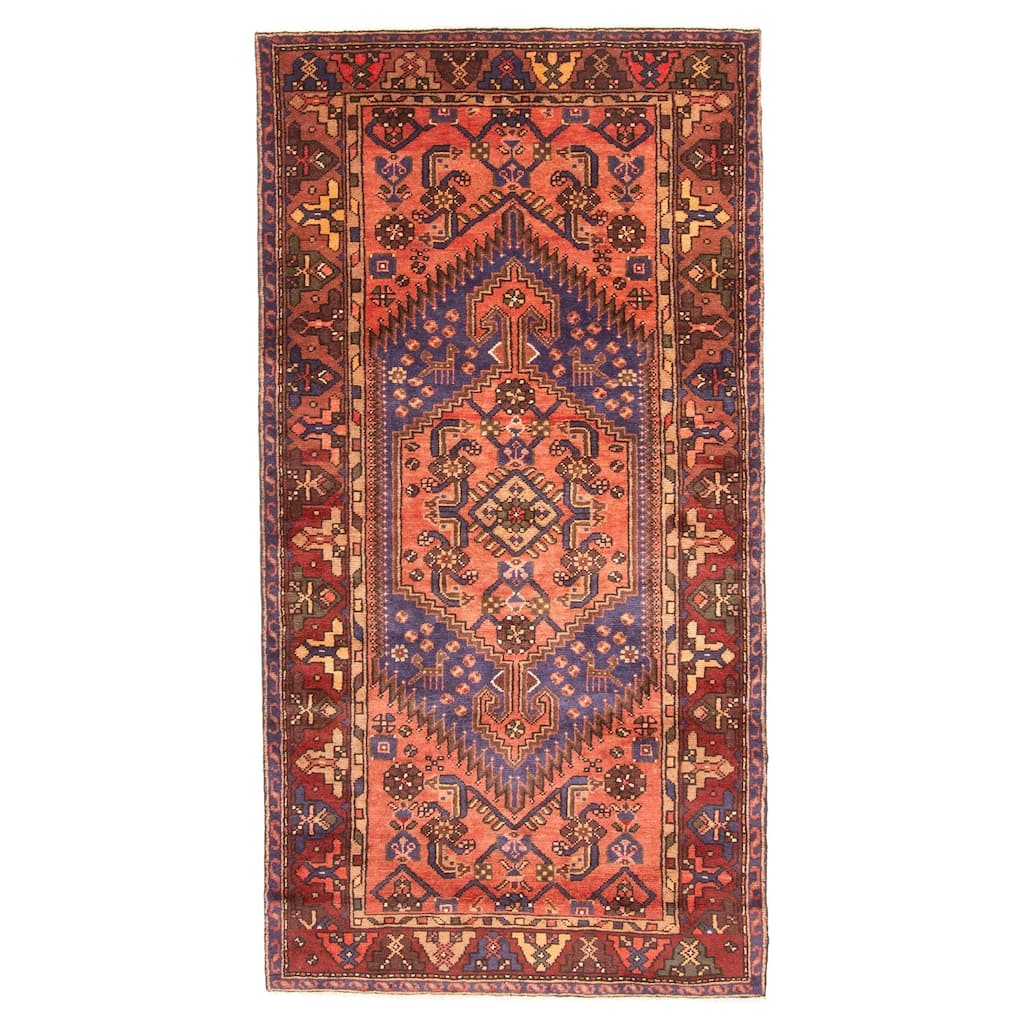 ECARPETGALLERY Hand-knotted Andelz Red Wool Rug - 3'7 x 7'1