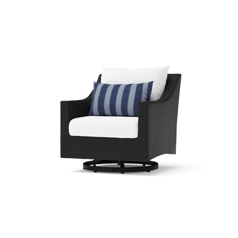 Deco 2 Piece Sunbrella Outdoor Patio Motion Club Chairs - 30"W x 33"D x 32"H