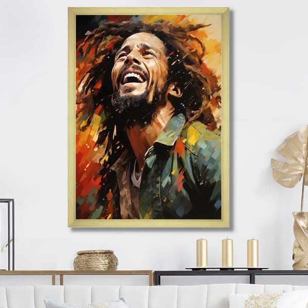 bob marley framed picture
