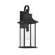 preview thumbnail 1 of 3, Hancock 1-Light Outdoor Wall Lantern in Matte Black Matte Black