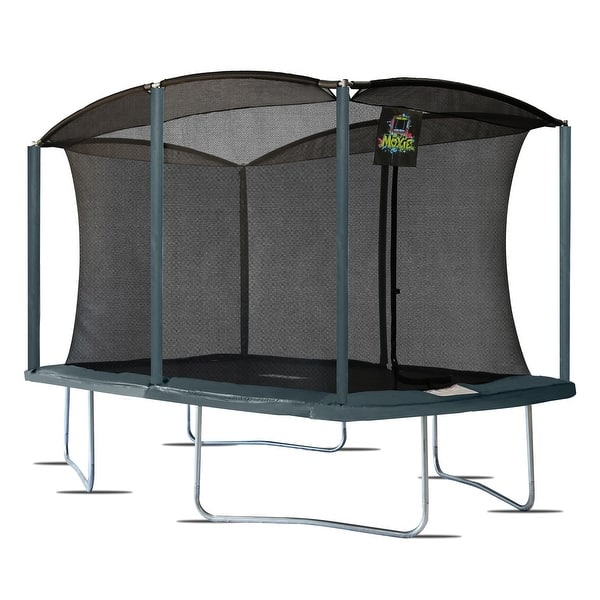 slide 2 of 5, Machrus Moxie 8 x 12 FT Rectangular Outdoor Trampoline Set with Premium Safety Enclosure Gymnastics Rectangular Trampoline