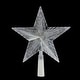 preview thumbnail 2 of 4, 10" Clear Crystal Star LED Christmas Tree Topper - Clear Lights