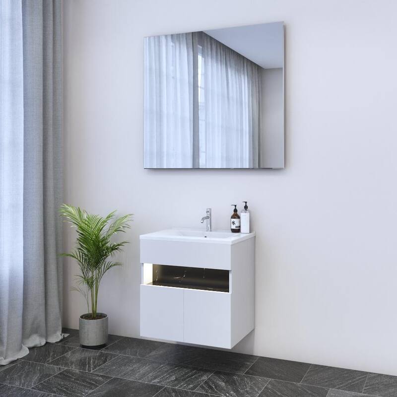 Laguna 2D 60 Floating Bathroom Vanity (24" Width)
