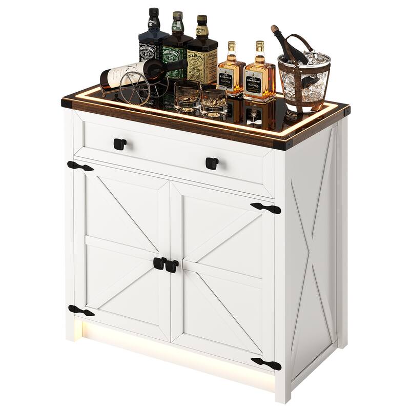 31.5" Wide Sideboard With Led Light