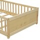 preview thumbnail 21 of 44, Twin size Floor Platform Bed with Built-in Book Storage Rack