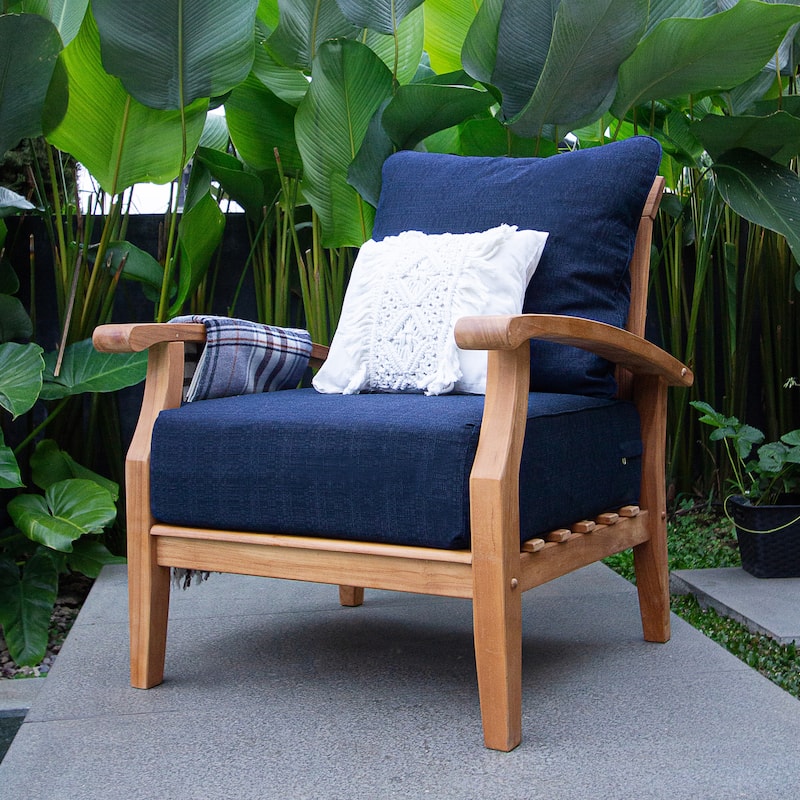 Cambridge Casual Leon 7-piece Teak Patio Conversation Set