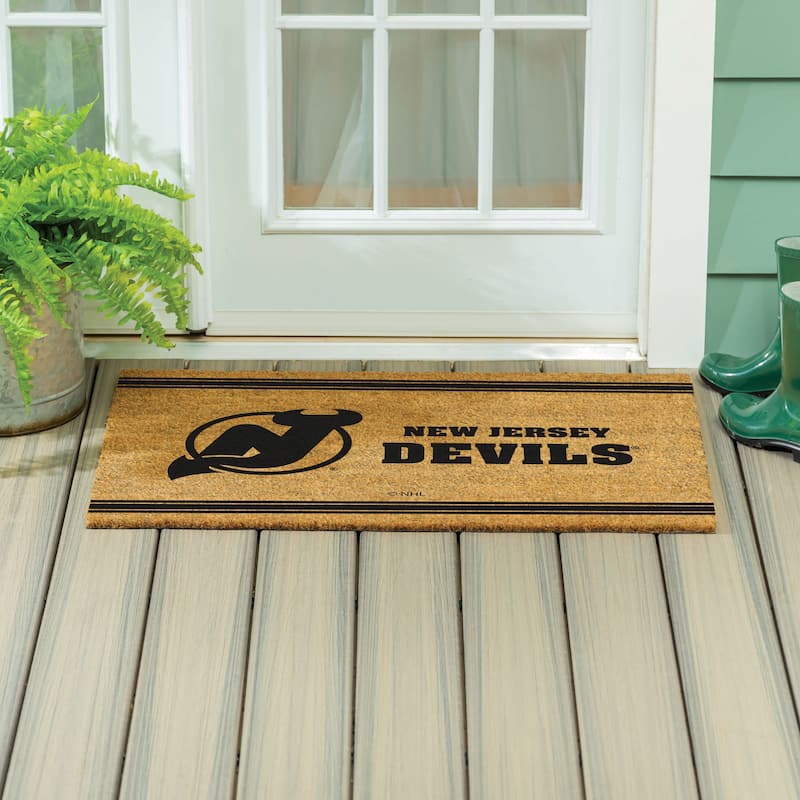 New Jersey Devils Monochrome Indoor/Outdoor Coir Door Mat
